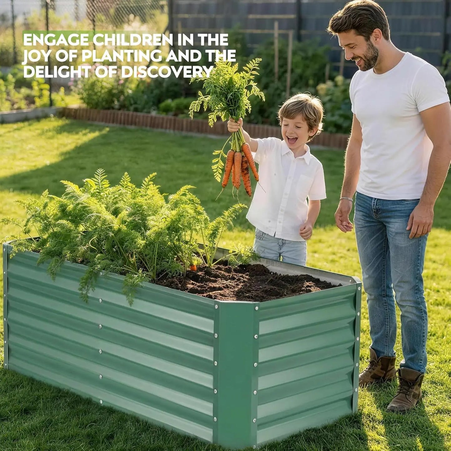 Galvanized Raised Garden Bed Kit For Vegetables Flowers And Herbs
