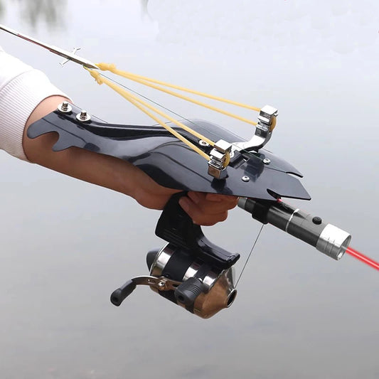 Outdoor Slingshot Set With Fishing Wheel For Jungle Hunting - Parry's Picks