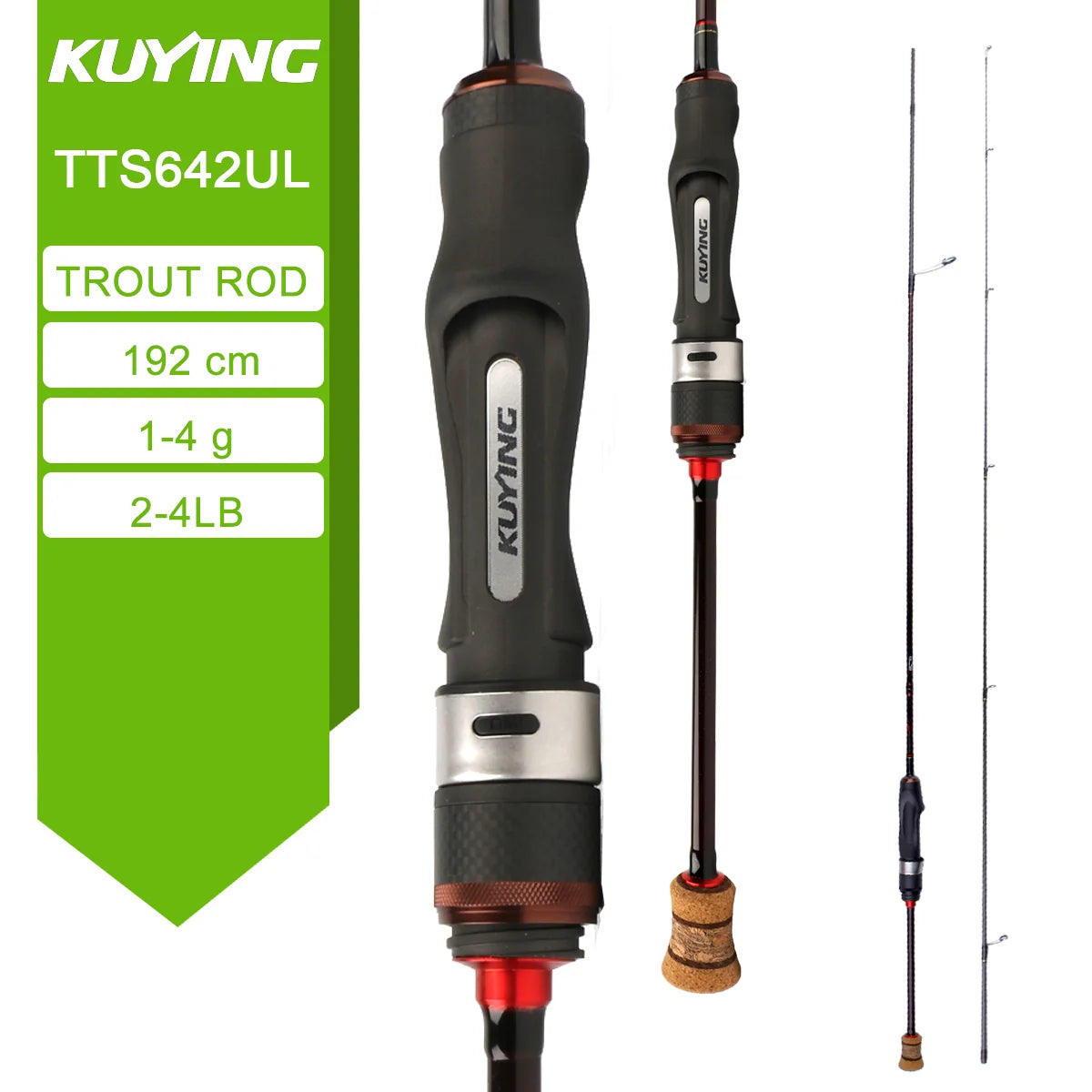 KUYING TETON Spinning Casting Rod Carbon For Lure Fishing