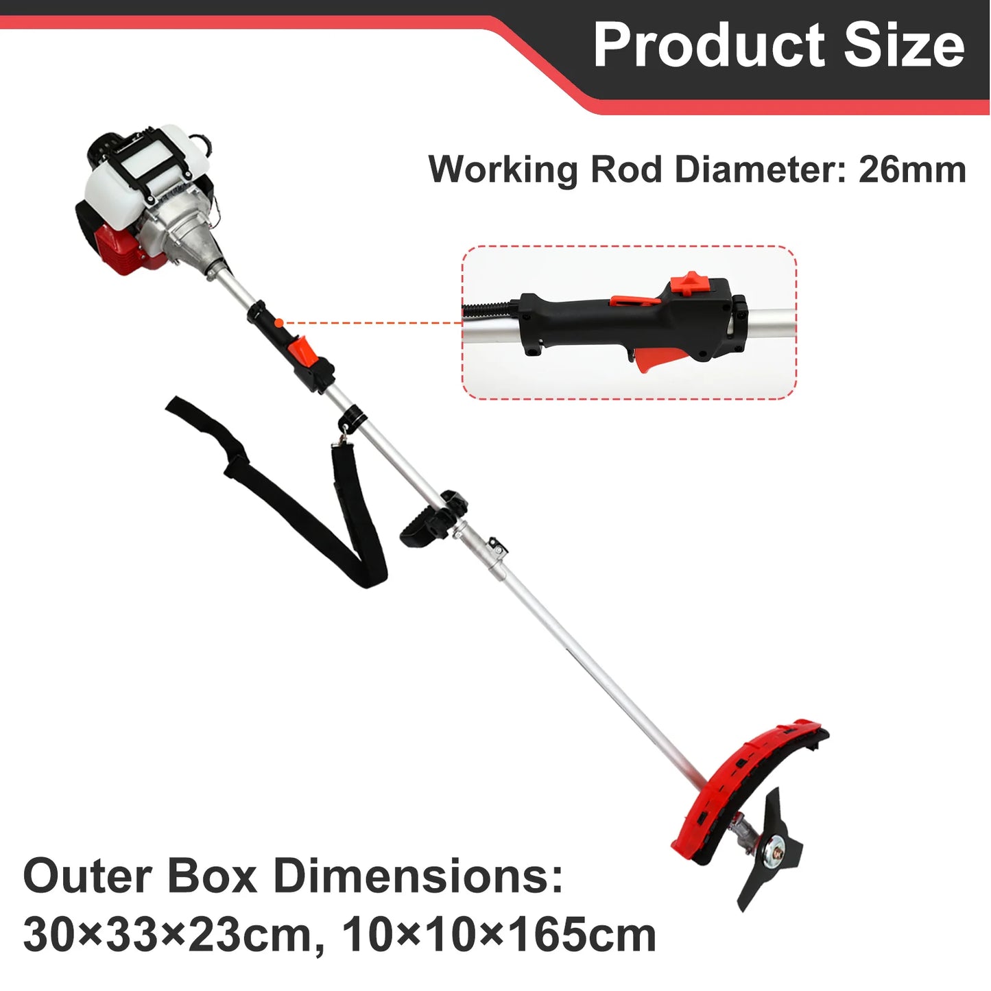 Gas Weed Eater 31cc 4 Stroke Trimmer Landscaping Garden
