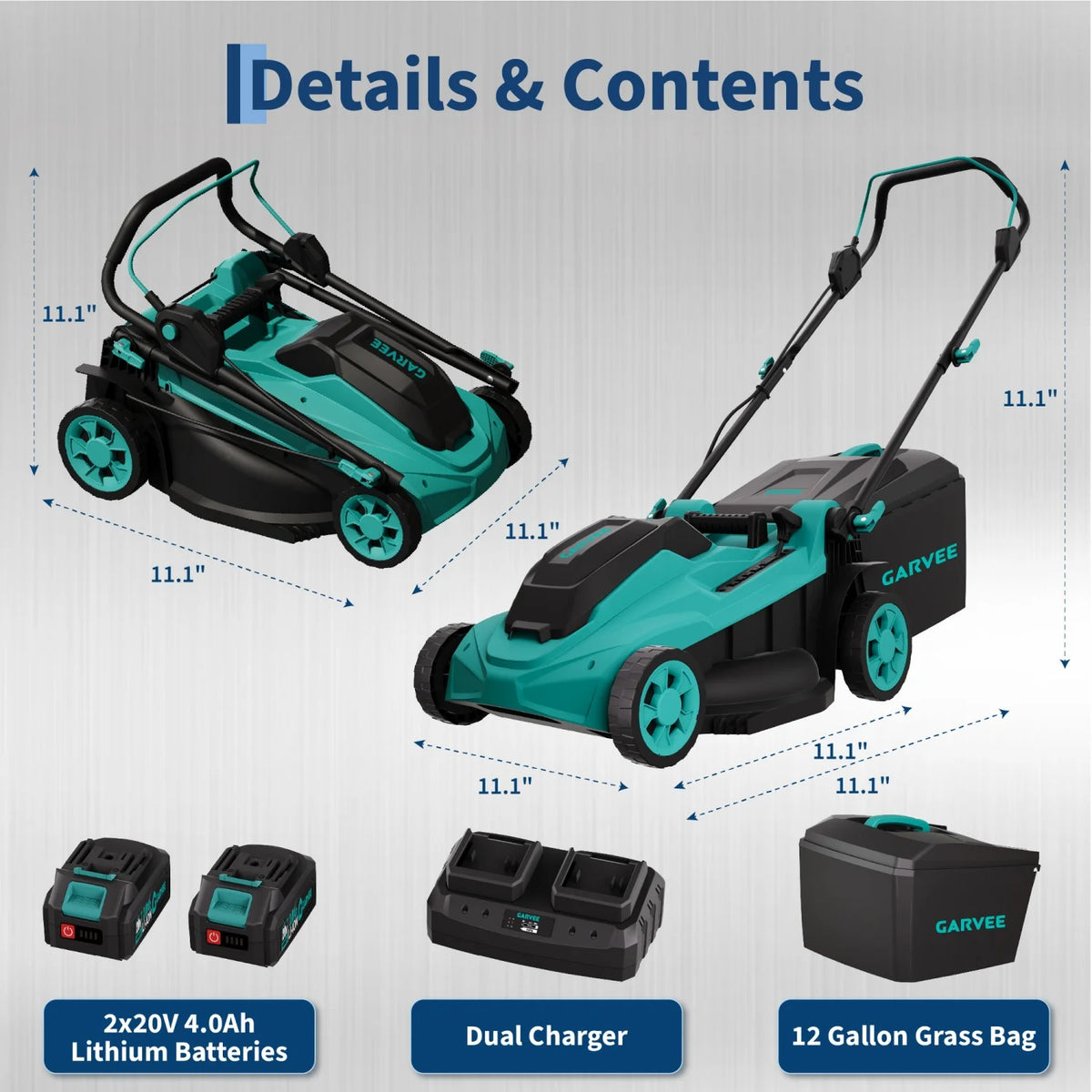 HiMISS Cordless Brushless Electric Lawn Mower With Dual Batteries - Parry's Picks