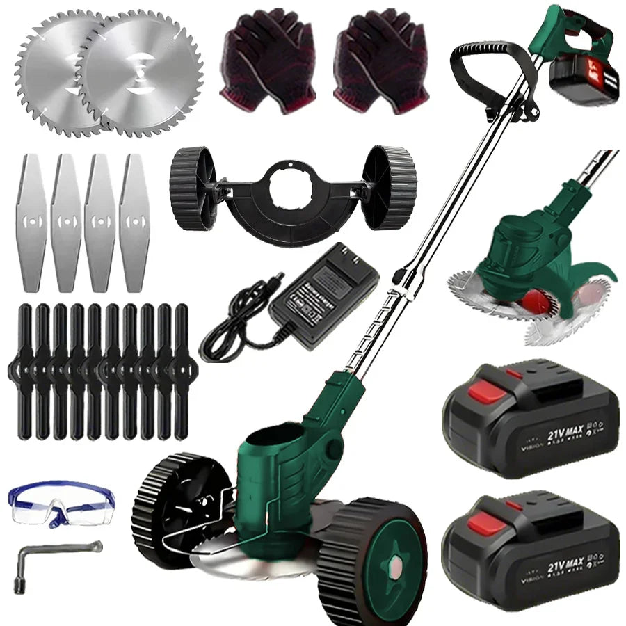 Wireless Portable Weed Trimmer Edger Lawn Care With Dual Batteries