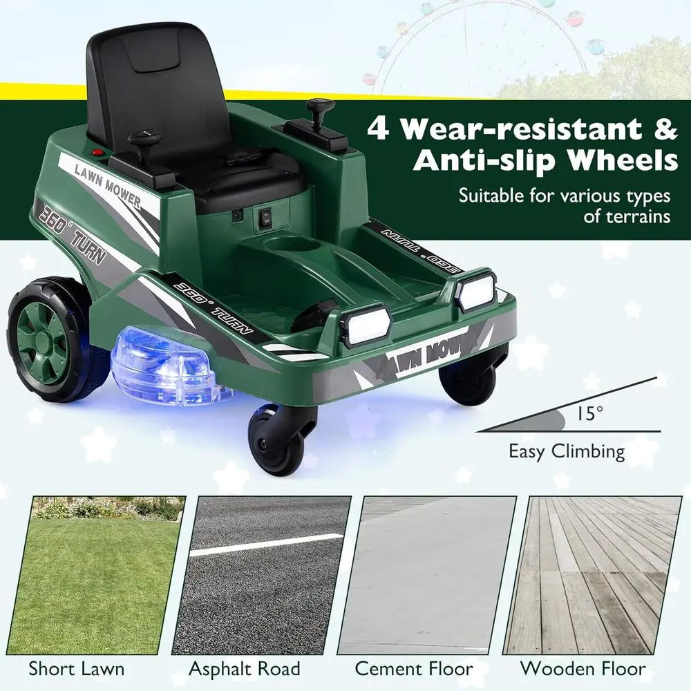 Childrens Toy Lawn Mower with Translucent Deck and LED Lights - Parry's Picks