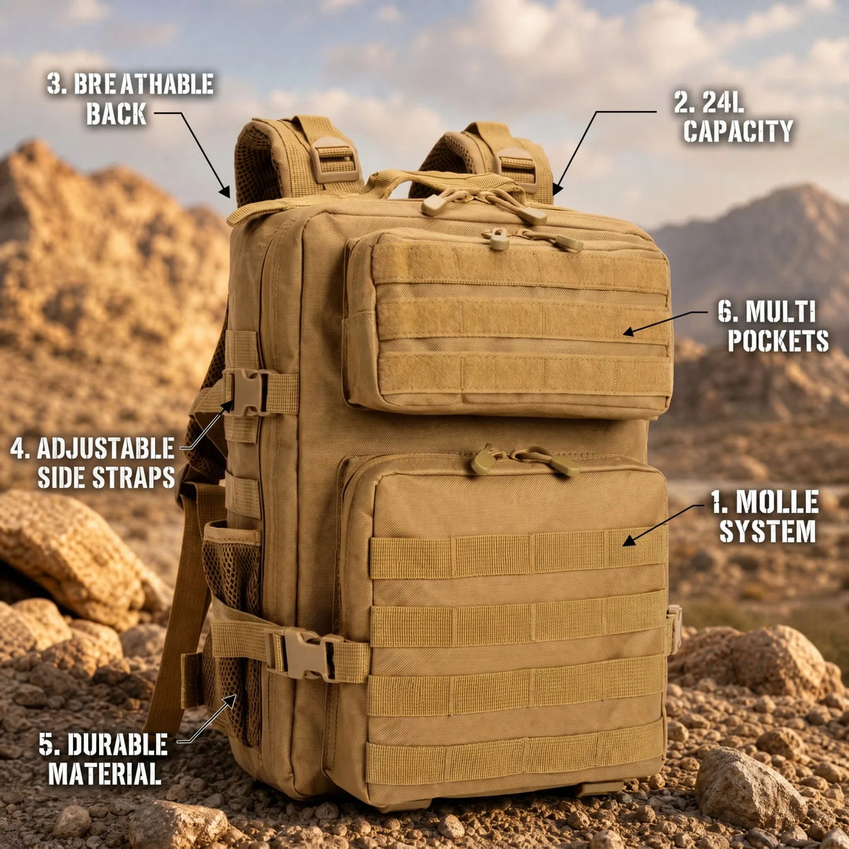 ReFire Gear Tactical Hunting Backpack With MOLLE Modular Storage System - Parry's Picks