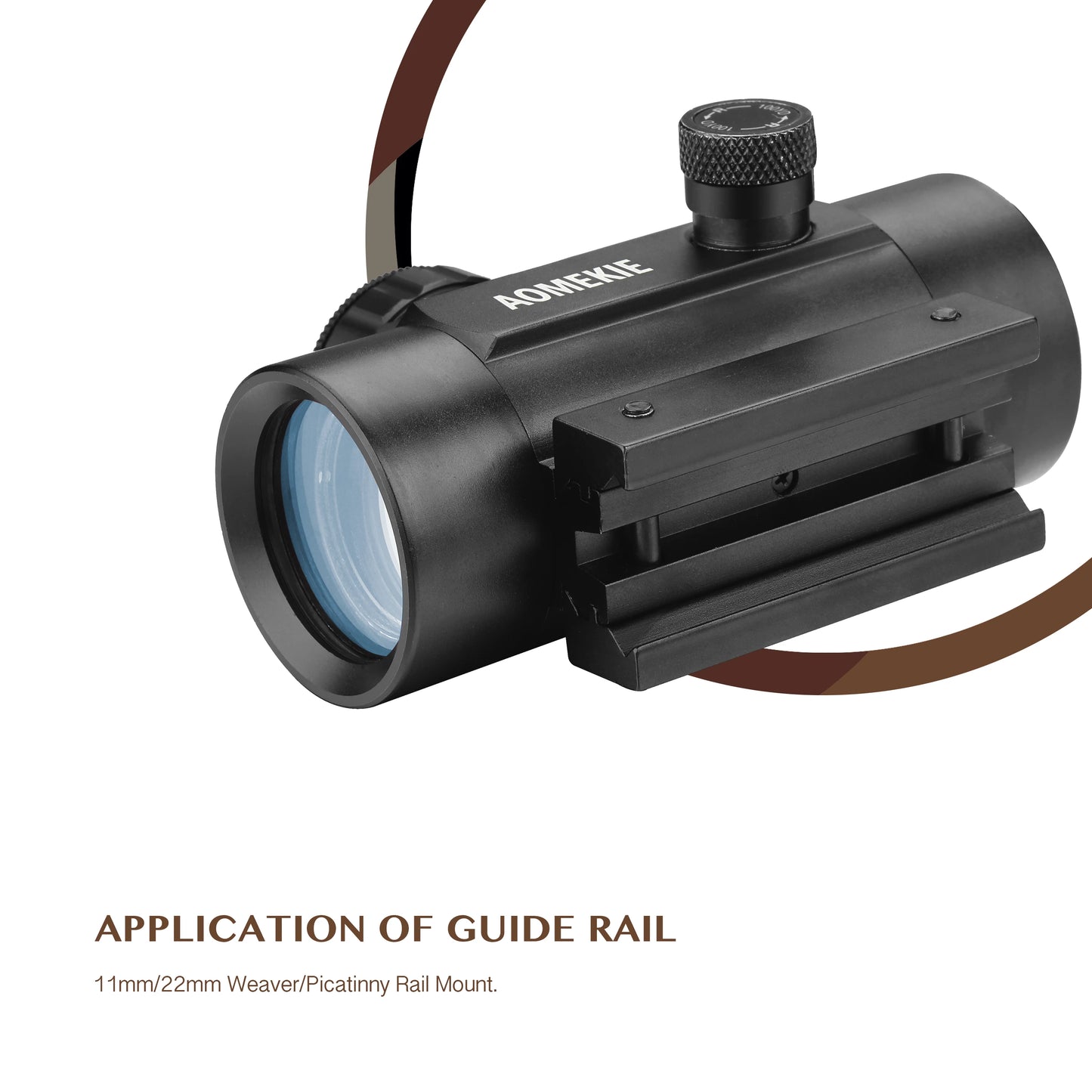 Rifle Red Dot Sight 1x 30mm FMC Lens With 22mm Rail Mount