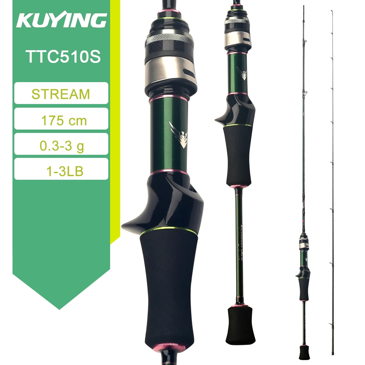 KUYING TETON Spinning Casting Rod Carbon For Lure Fishing