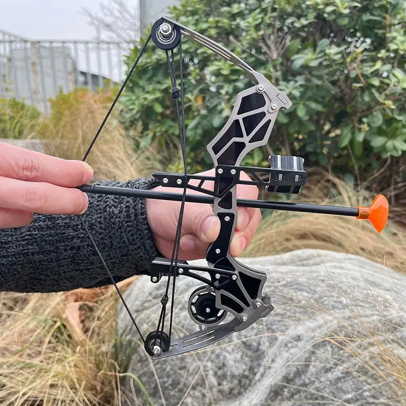 Mini Compound Bow Set 12 Lbs With 12 Arrows Indoor Outdoor Training