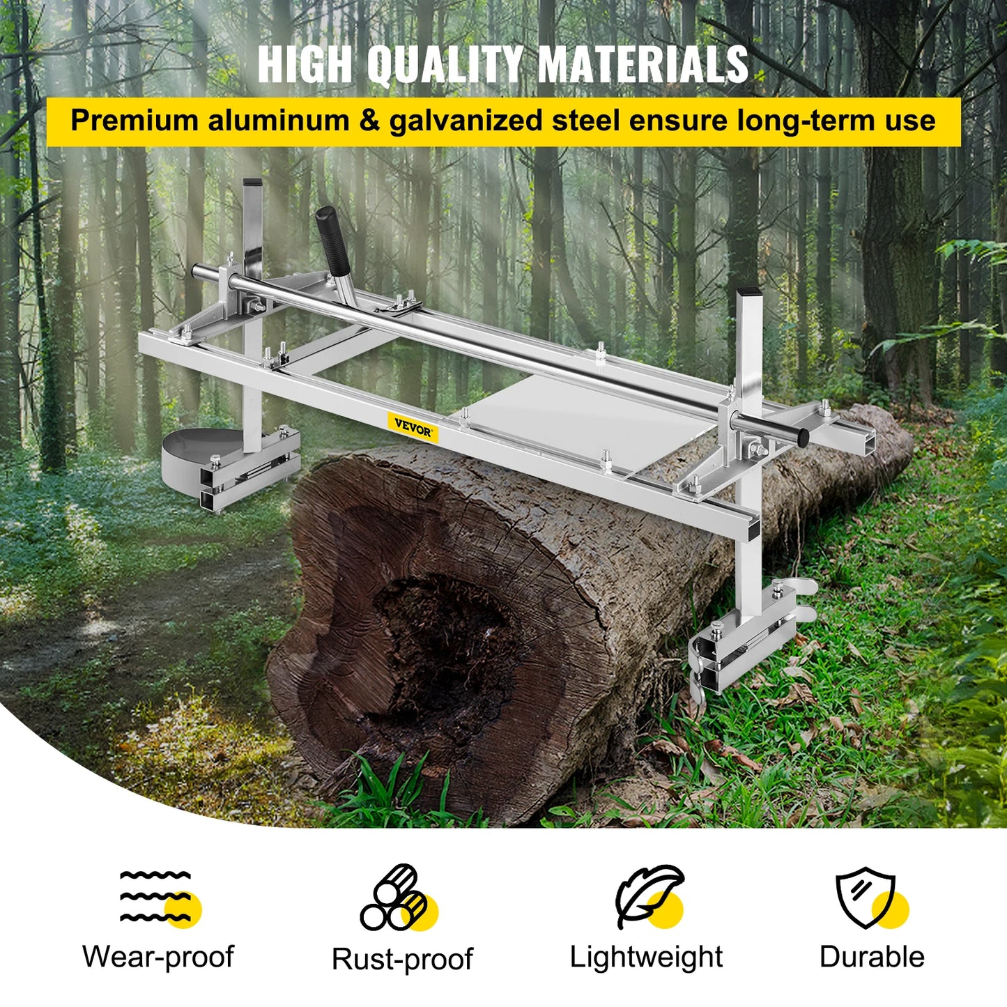 Portable Chainsaw Mill Planking Guide For Lumber Aluminum And Steel