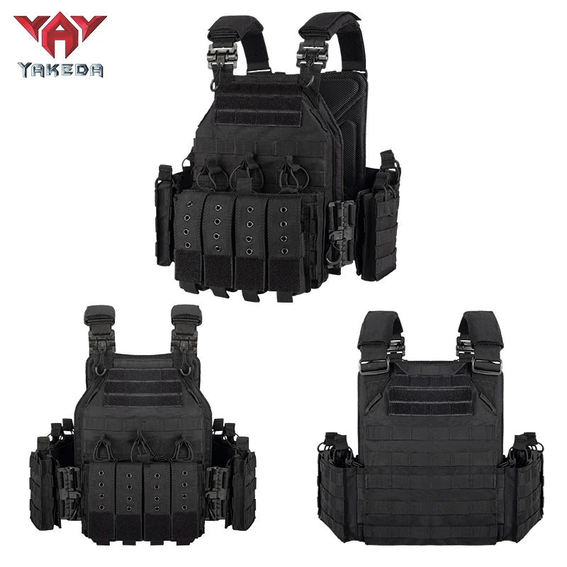 YAKEDA Quick Release Tactical Vest With Adjustable MOLLE System - Parry's Picks