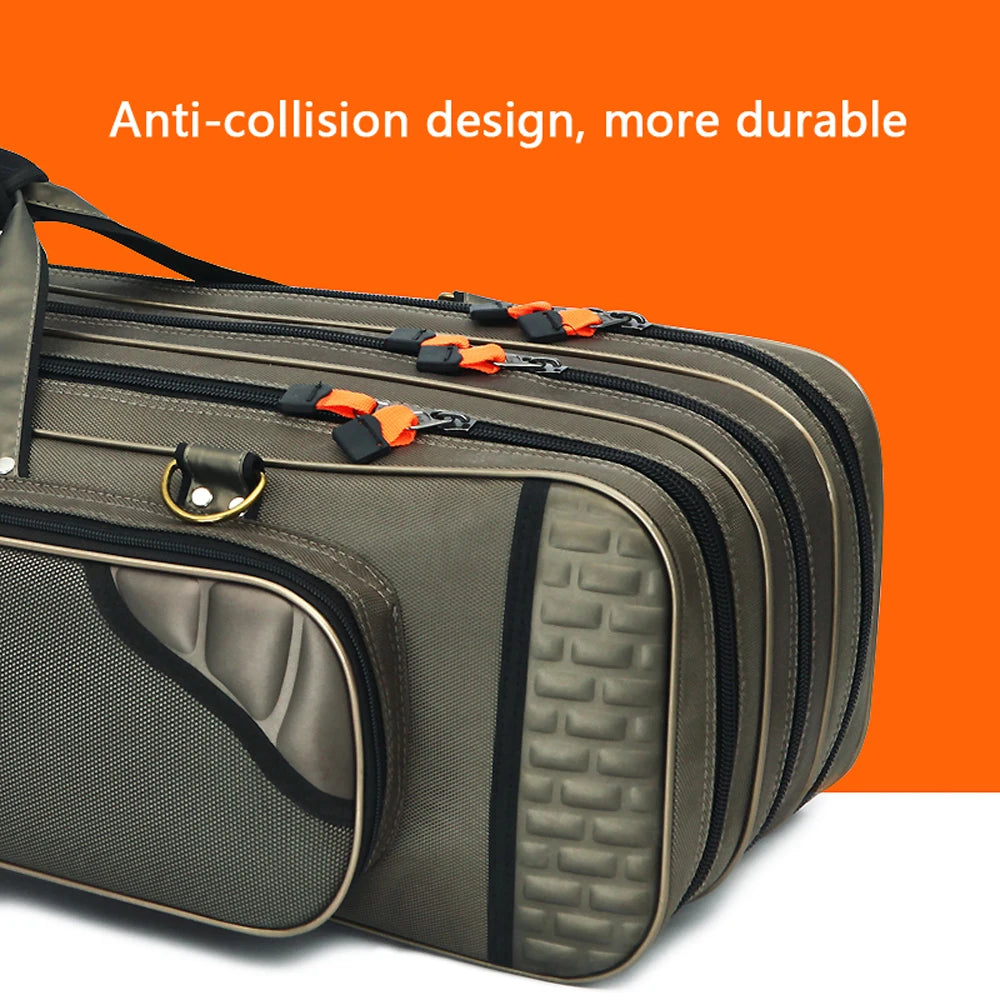 Non Foldable Multifunctional Fishing Rod Bag Waterproof Tackle Storage