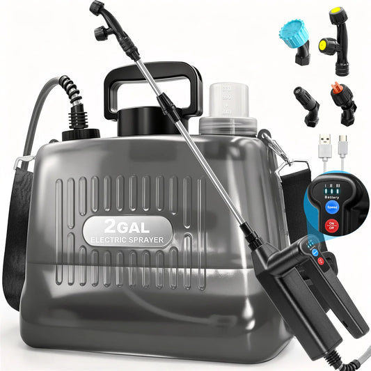 Battery Powered Garden Sprayer With Three Pressure Levels Extendable Wand - Parry's Picks