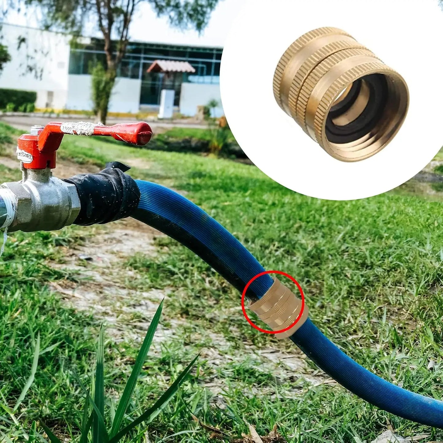 Garden Hose Adapter Three Quarter Brass Female To Female