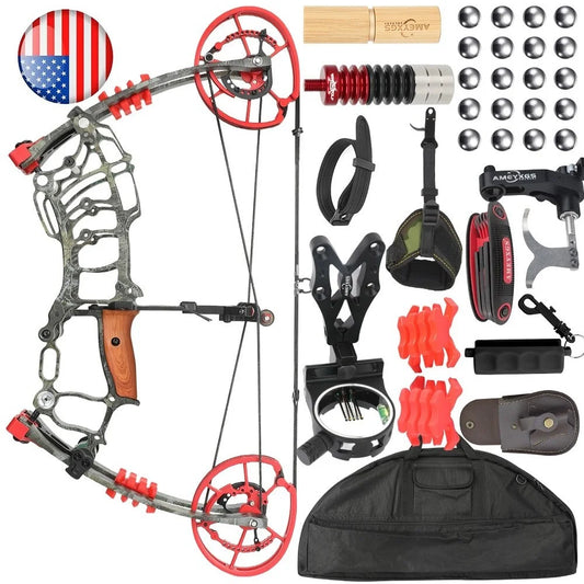 Right Hand Compound Bow Dual Use 30-60lbs 420FPS Let Off 80 Percent - Parry's Picks