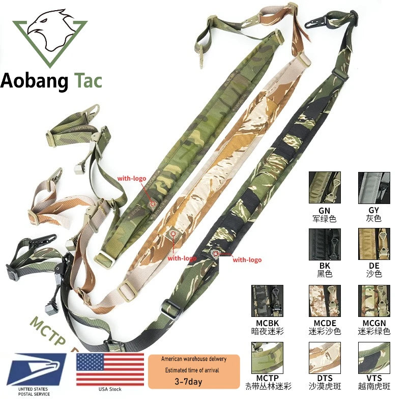 Modular Tactical Rifle Sling Padded Two Point One Point Strap - Parry's Picks