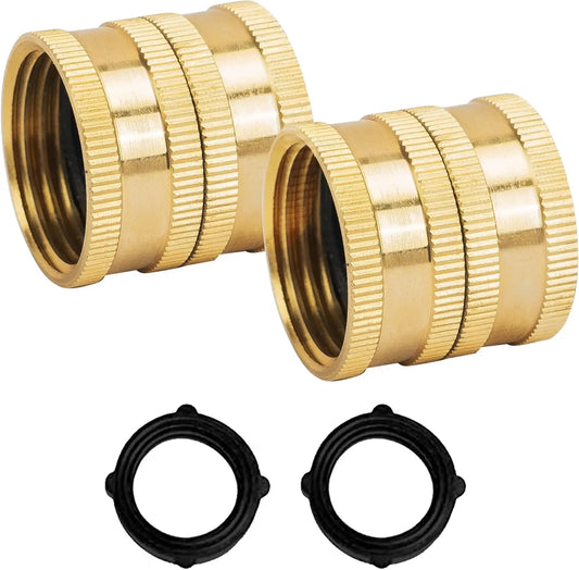 Garden Hose Adapter Three Quarter Brass Female To Female - Parry's Picks