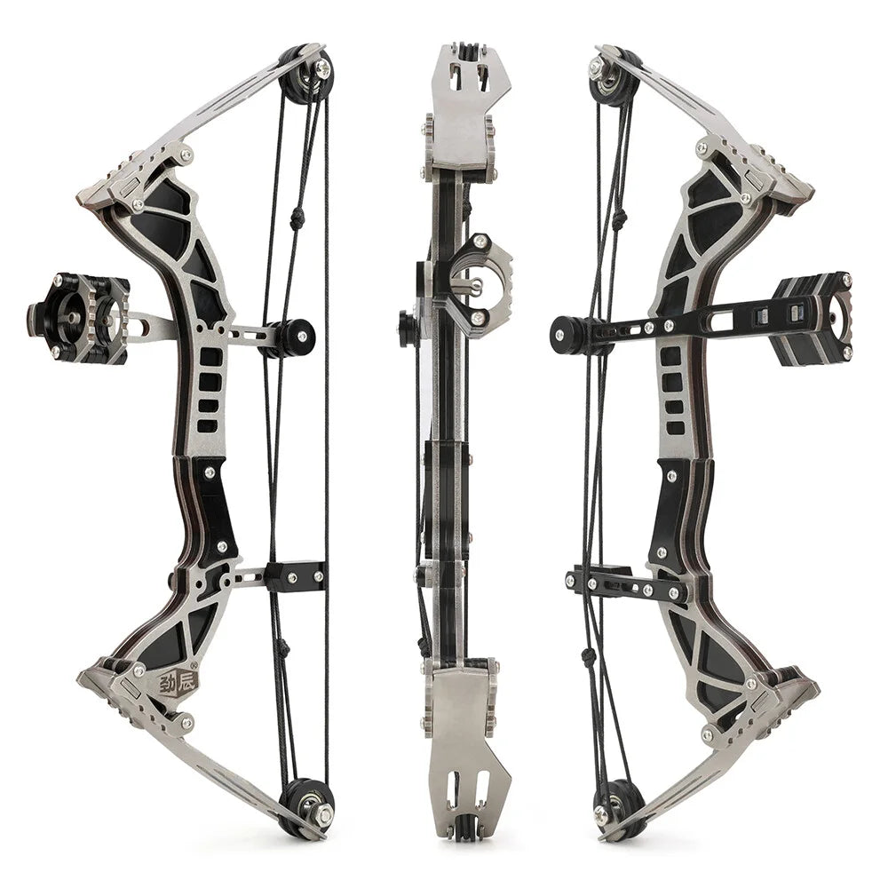 Mini Compound Bow Set 12lb With 12 Arrows For Target Practice