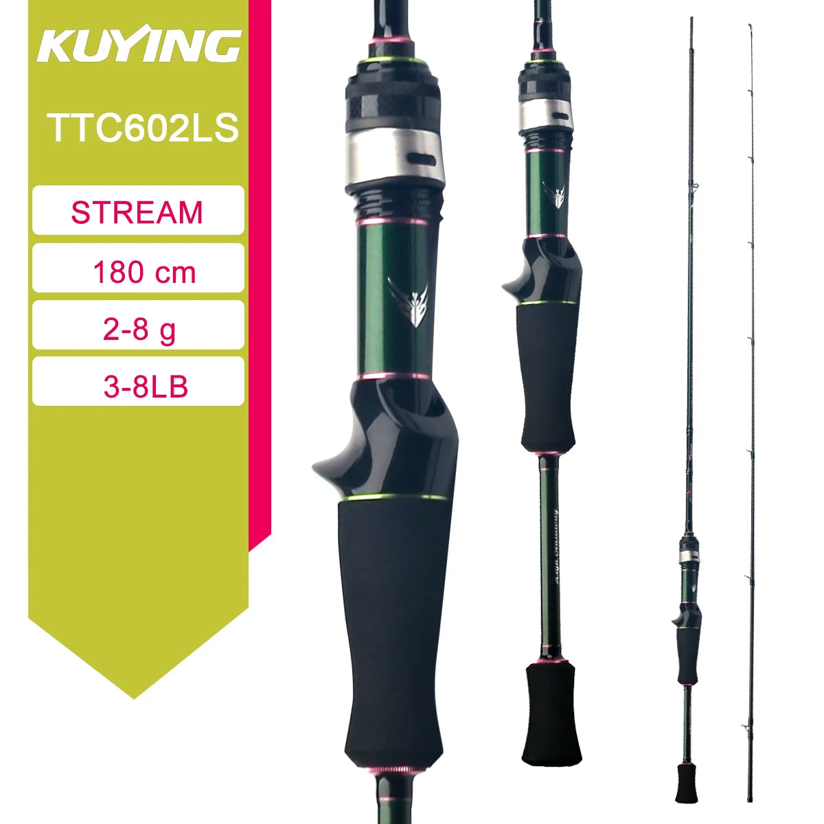 Kuying Carbon Lure Rod For Casting And Spinning Fishing
