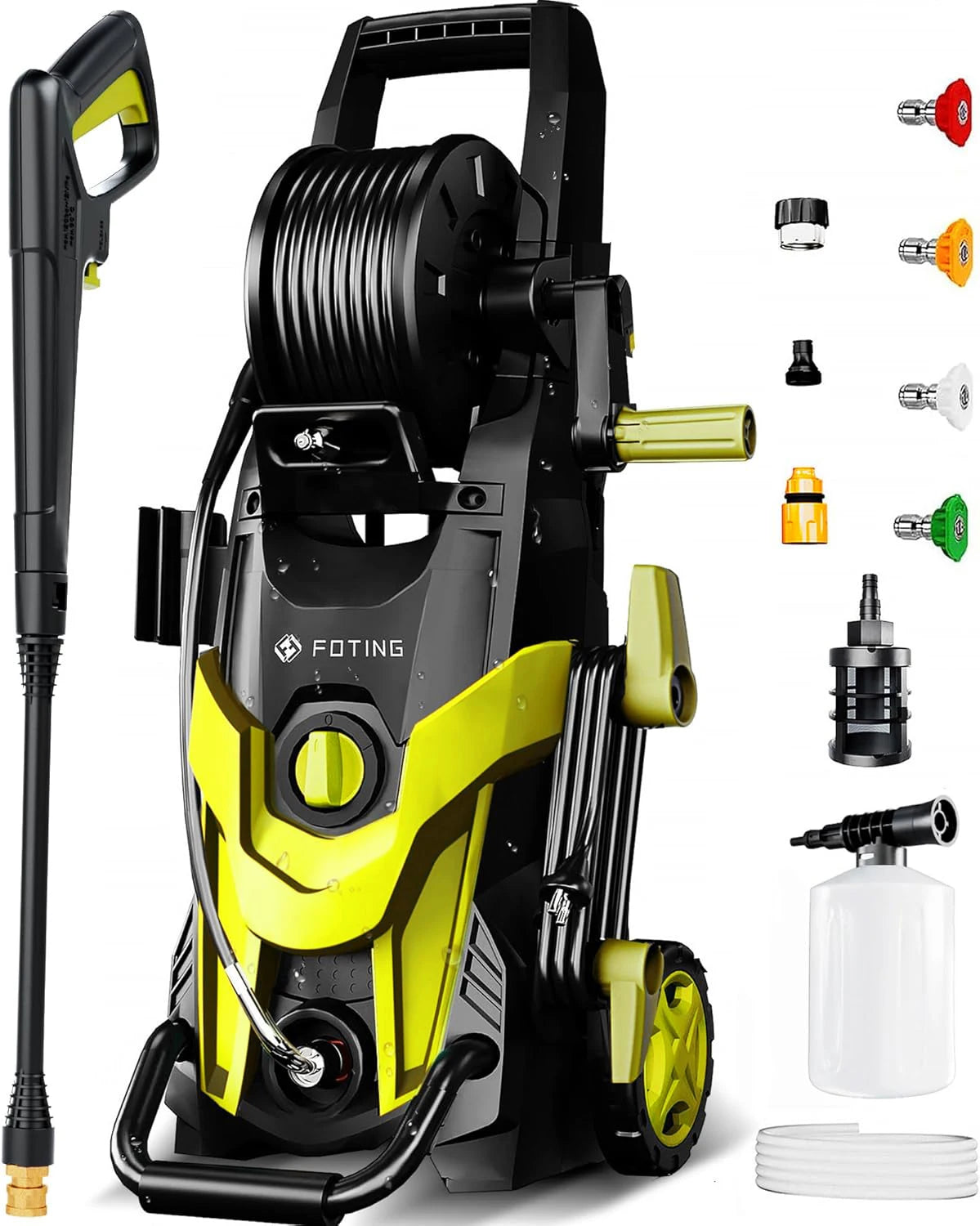 FF FOTING 4500 PSI Electric Pressure Washer With 4 Nozzles