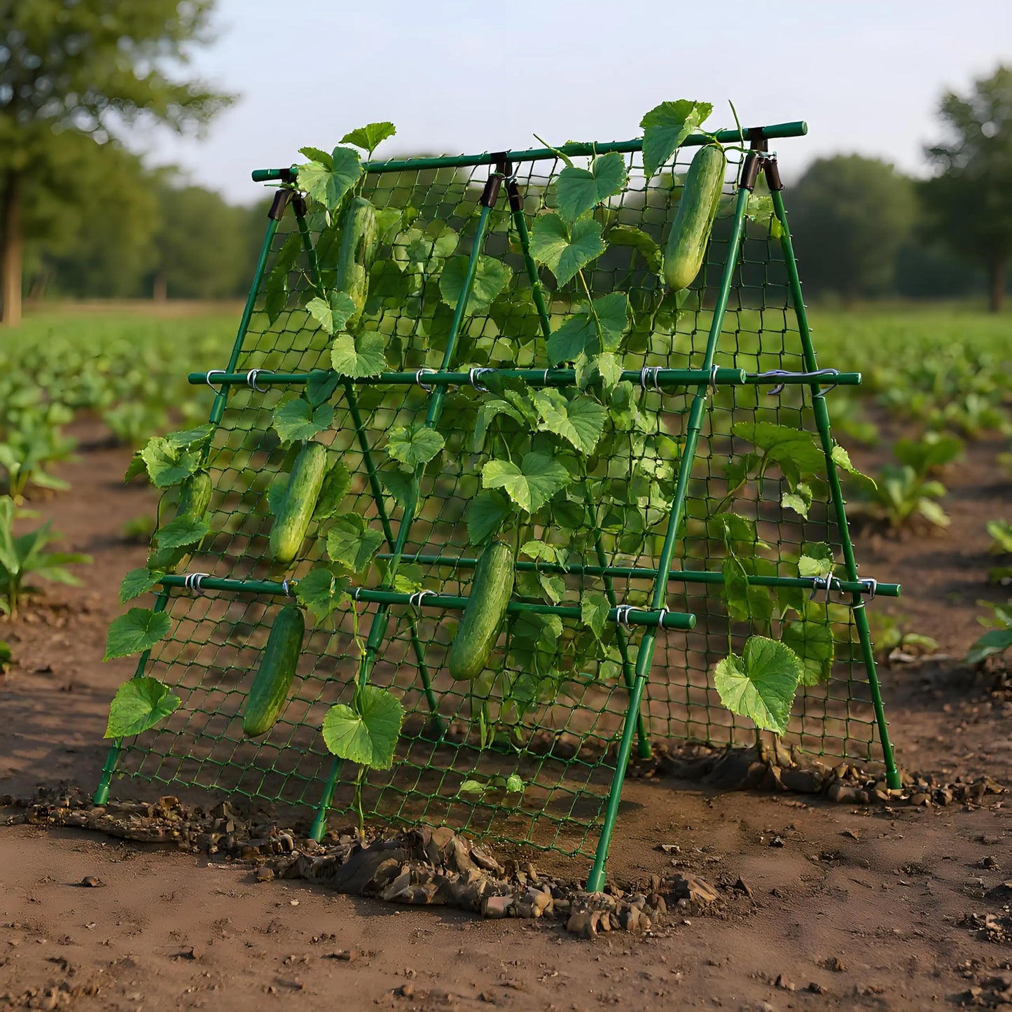 HiMISS Raised Bed Trellis A Frame Garden Support Climbing Plants