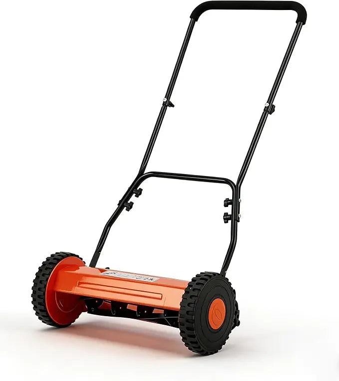 Manual Push Lawn Mower Walk Behind For Yards And Garden