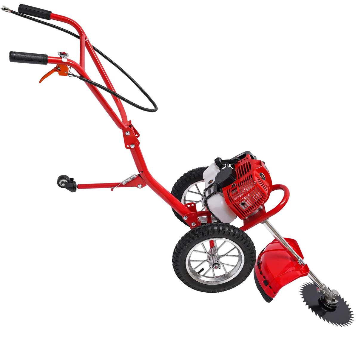 Gasoline Two Stroke Hand Push Lawn Mower for Uneven Terrain - Parry's Picks