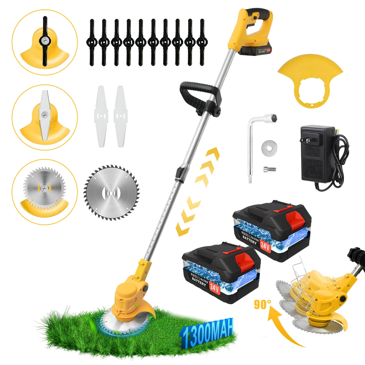 Cordless Brushless Lawn Mower, Grass Trimmer and Edger Tool - Parry's Picks