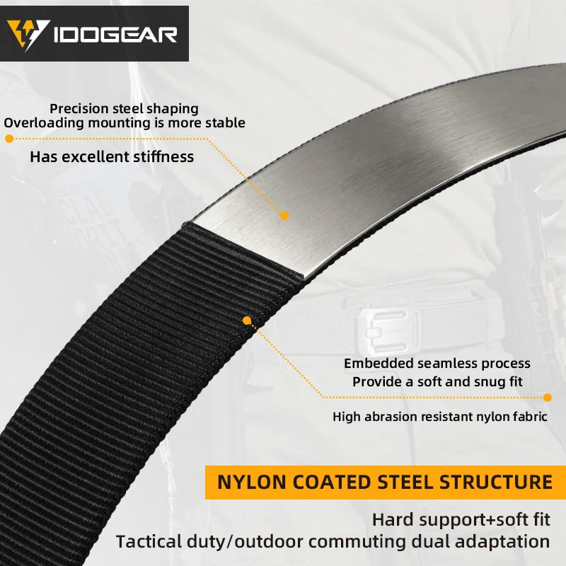 IDOGEAR Tactical Ratchet Belt 1000D Nylon Quick Release Buckle