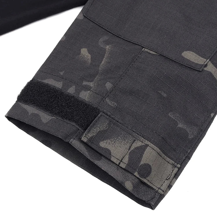 AUKUPKEE Outdoor Tactical T Shirts for Men Combat Military Shirt