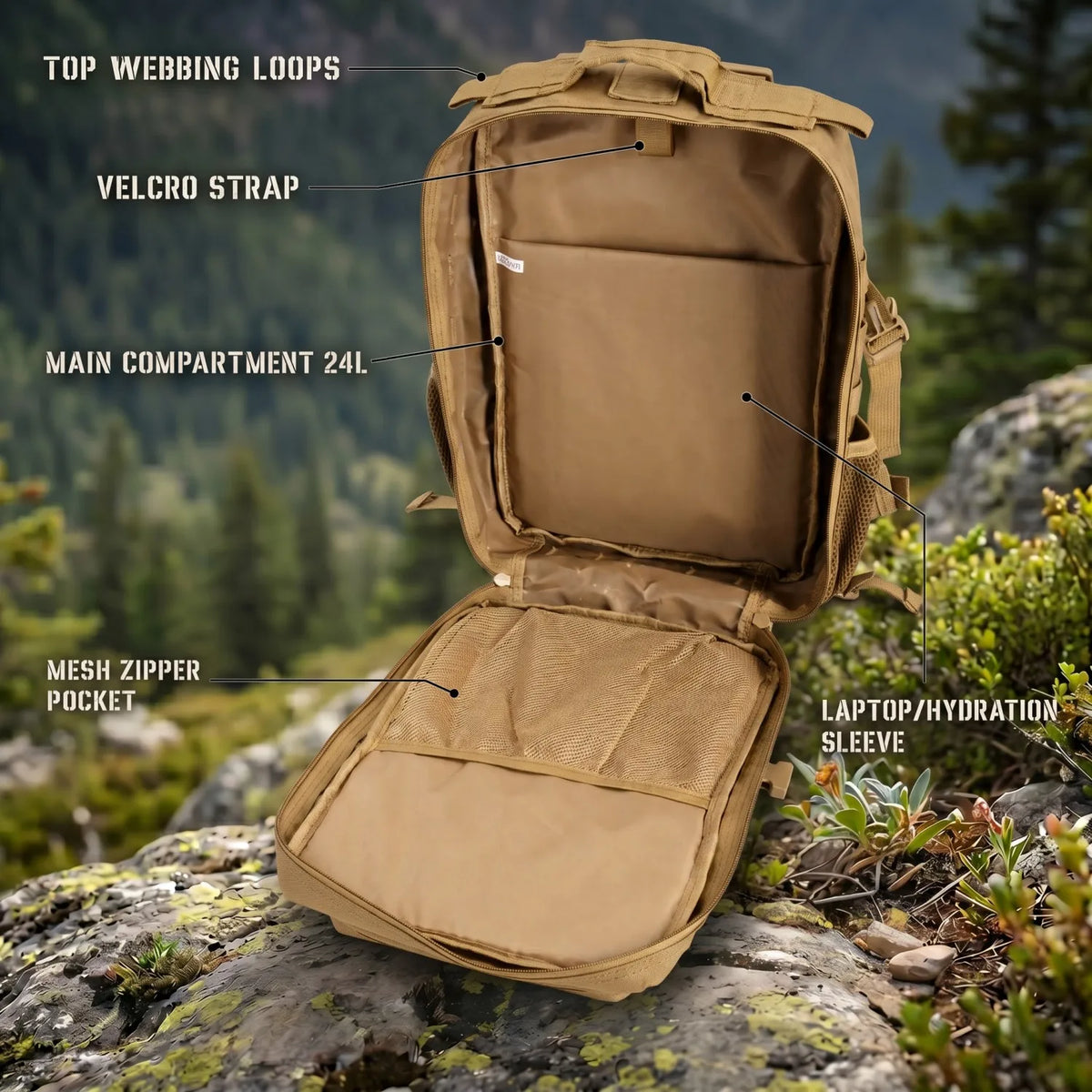 ReFire Gear Tactical Hunting Backpack With MOLLE Modular Storage System - Parry's Picks