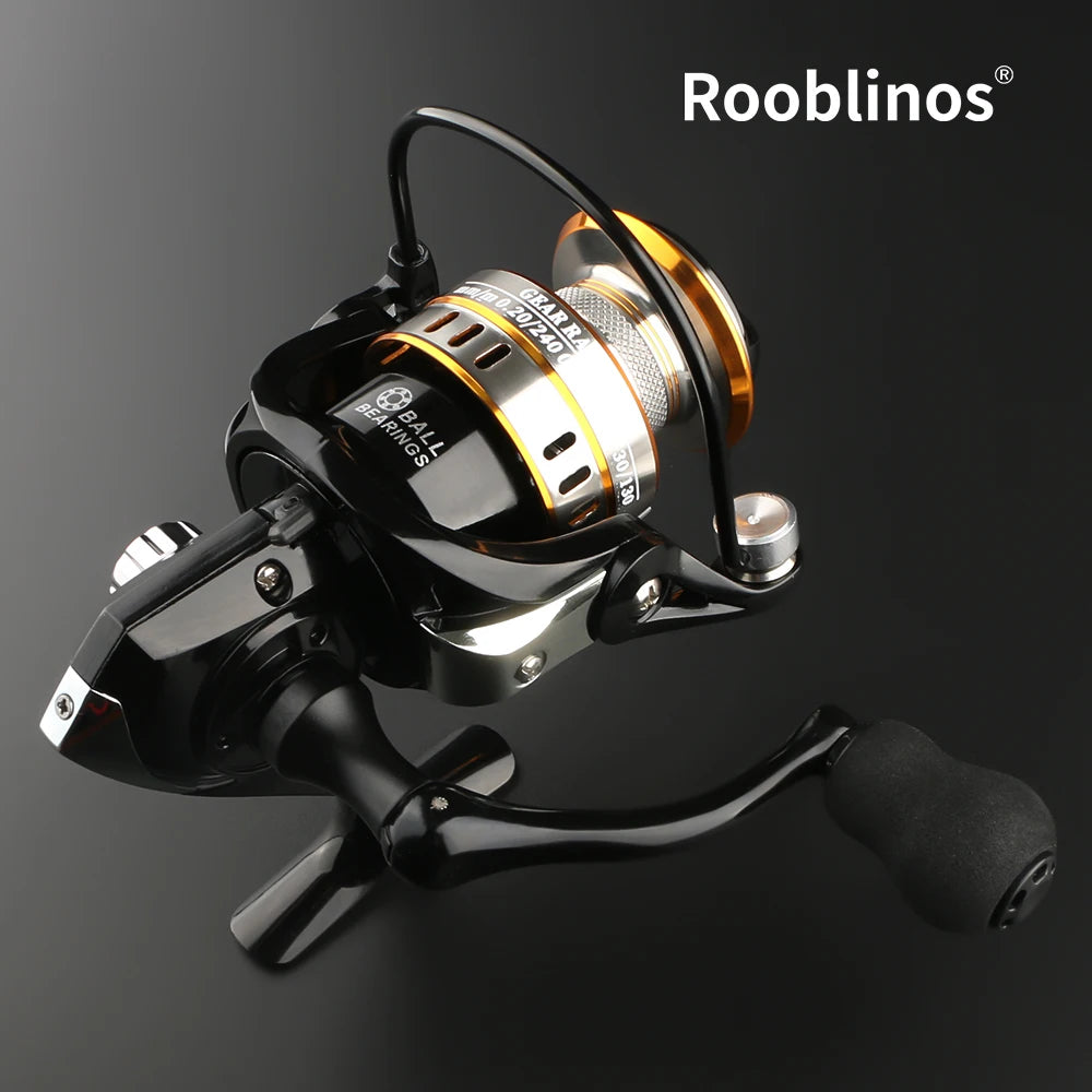 Rooblinos RY Spinning Reel 5.2:1 Gear Ratio CNC Aluminum Spool