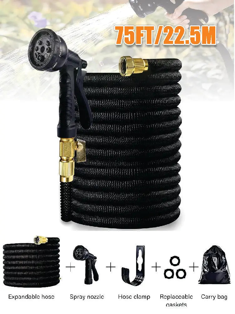 Upgraded Expandable Garden Hose Kit With Flexible Crush Proof Design