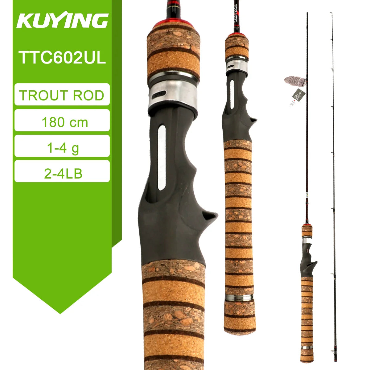 KUYING TETON Spinning Casting Rod Carbon For Lure Fishing