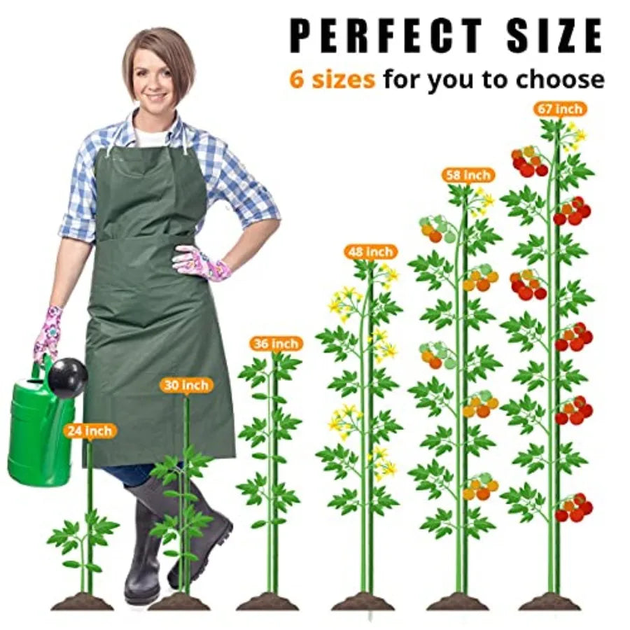 Heavy Duty Plastic Coated Steel Tomato Stake Pack 40