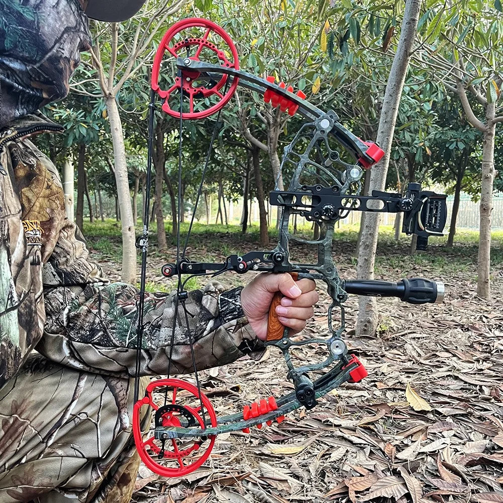 Right Hand Compound Bow Dual Use 30-60lbs 420FPS Let Off 80 Percent