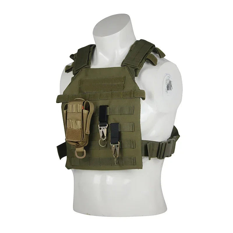 Military Tactical Vest Airsoft Molle Plate Carrier For Outdoor Training