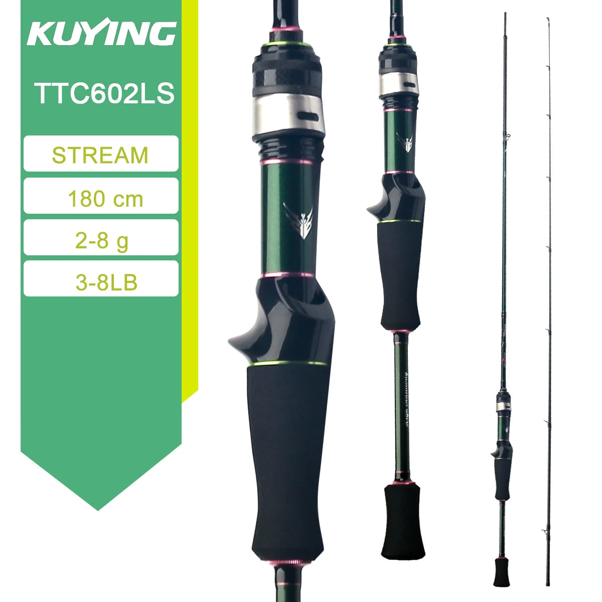 KUYING TETON Spinning Casting Rod Carbon For Lure Fishing