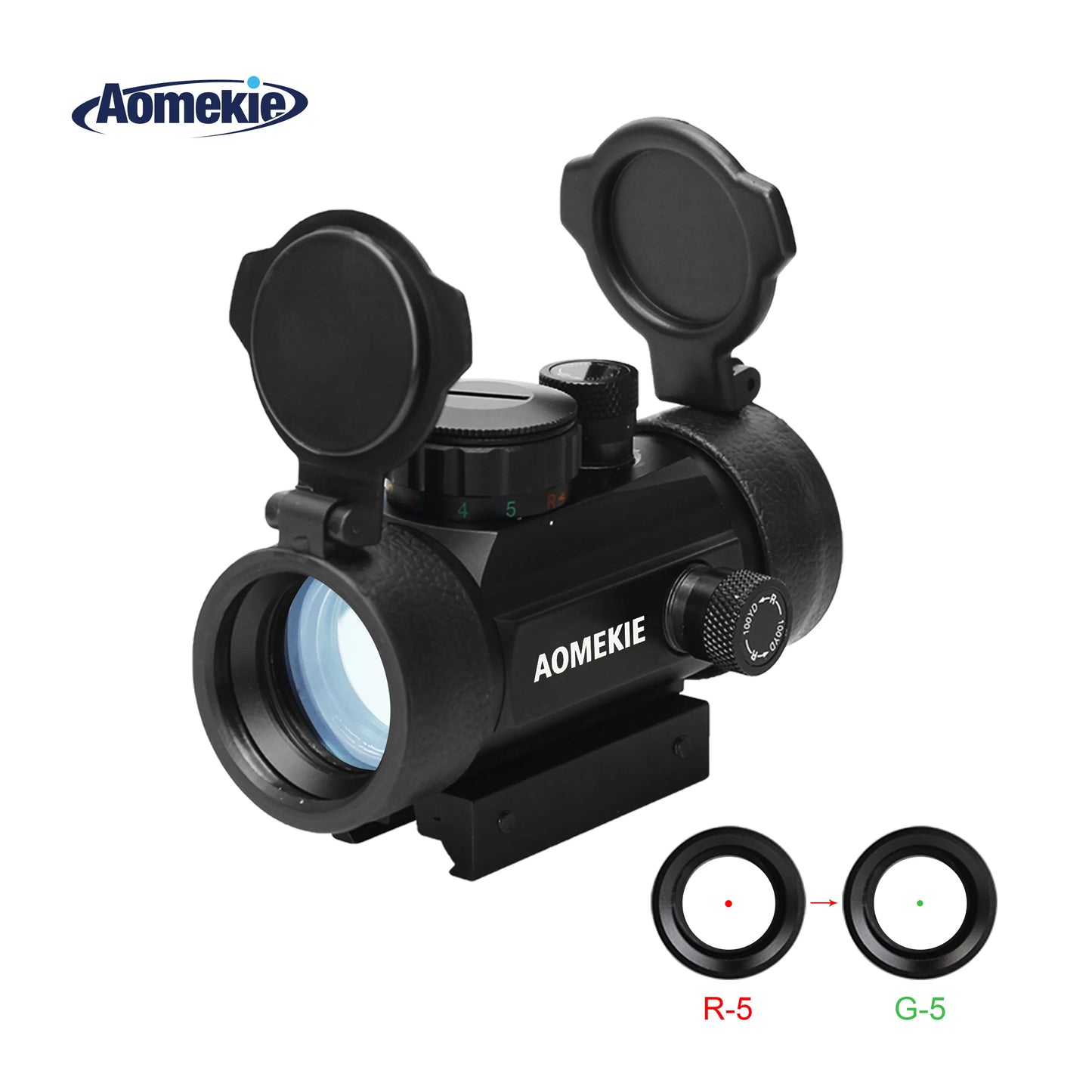 Rifle Red Dot Sight 1x 30mm FMC Lens With 22mm Rail Mount