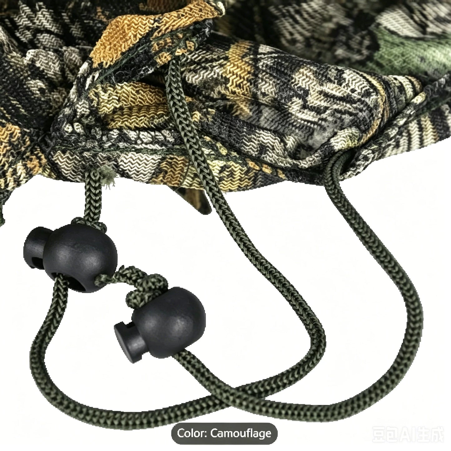 Lightweight Hooded Ghillie Suit With Breathable Camouflage For Hunting