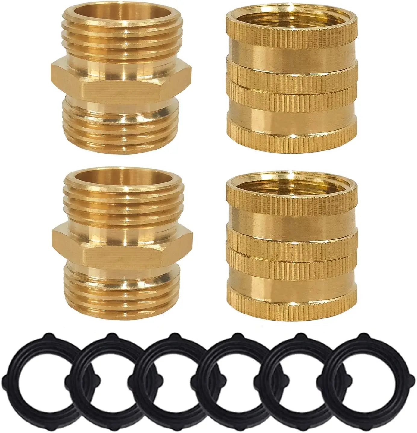 Garden Hose Adapter Three Quarter Brass Female To Female