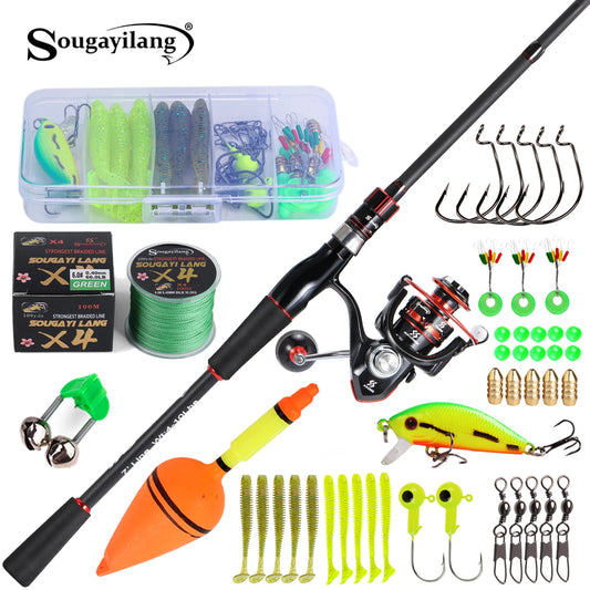 Sougayilang Spinning Rod And Reel Combo Carbon Fiber Travel Kit - Parry's Picks