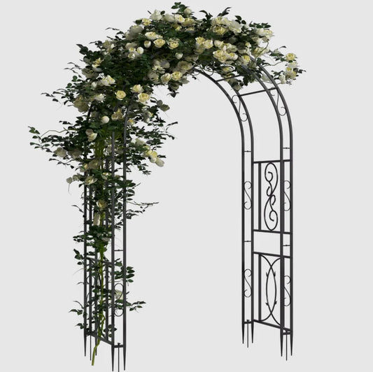 Heavy Duty Metal Garden Arbor Plant Arch Trellis For Climbing Vines - Parry's Picks
