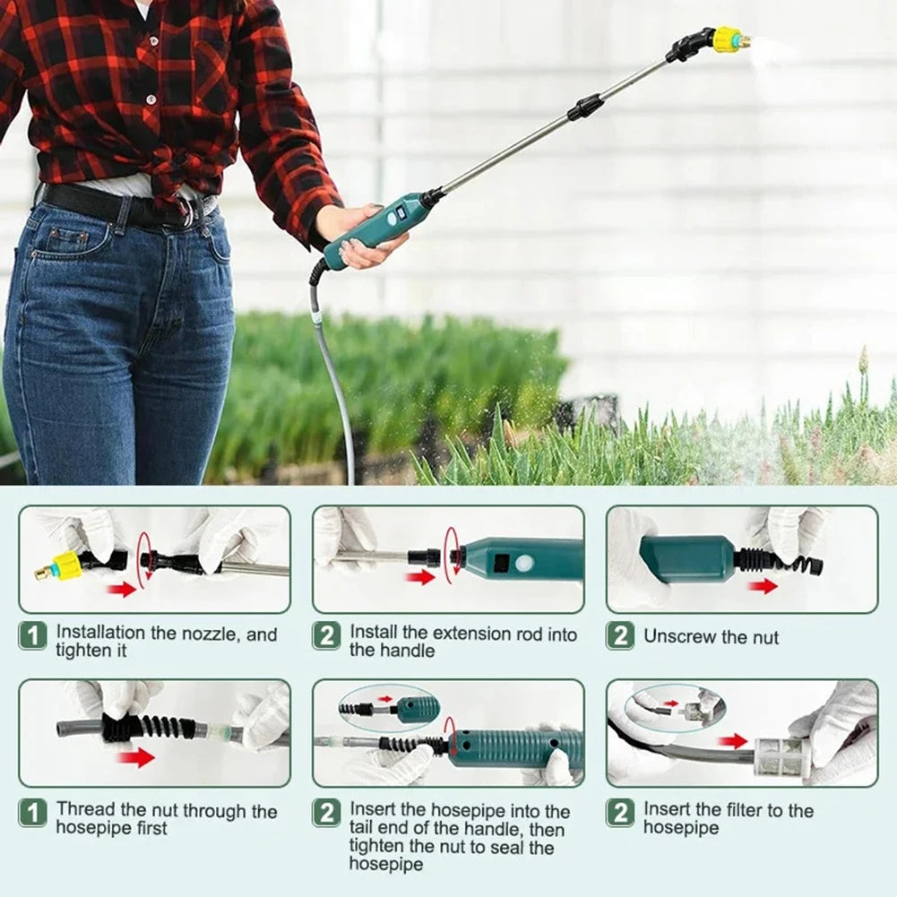 Electric Rechargeable Sprayer Telescopic Wand Portable Garden Sprayer