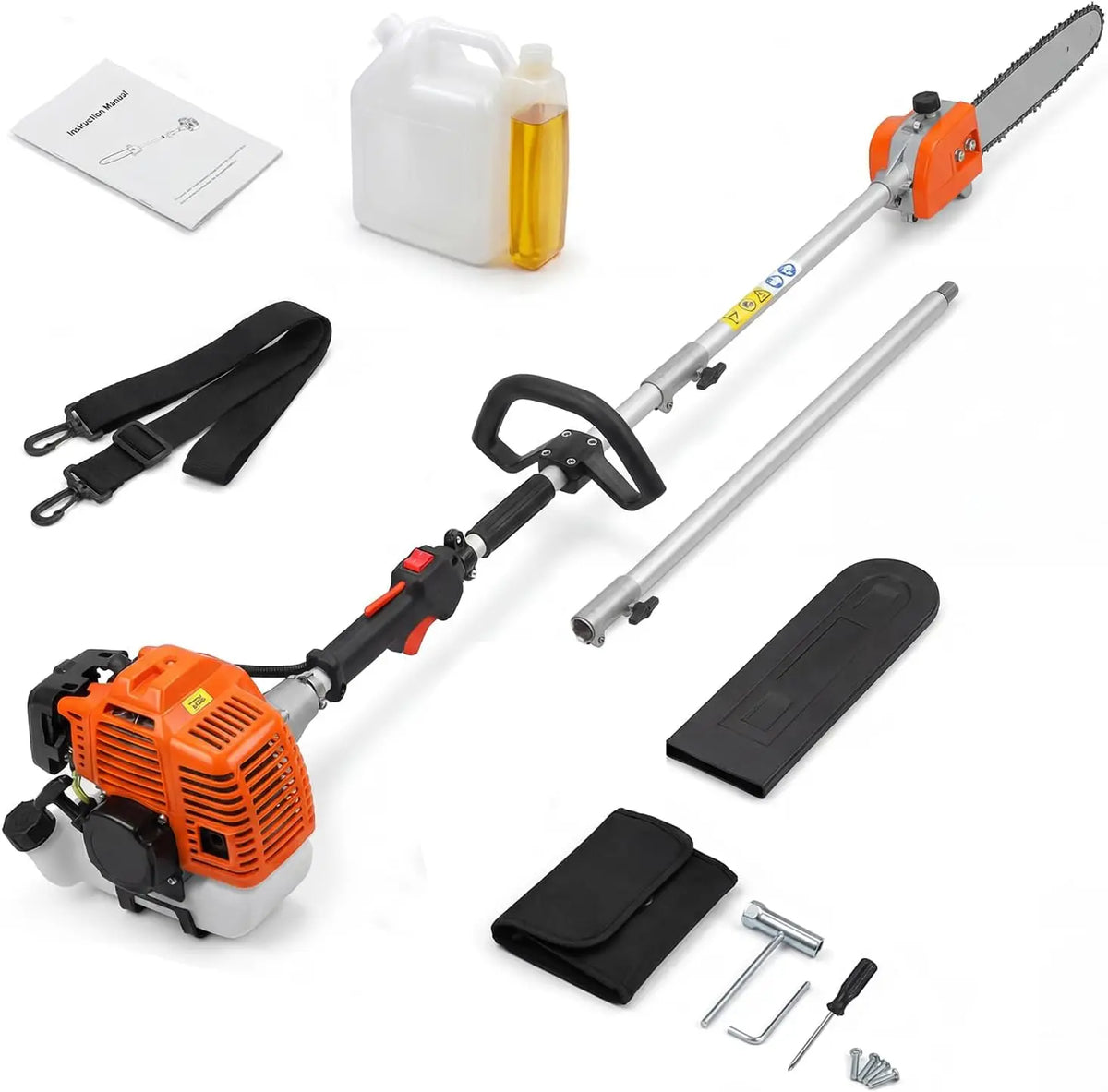 Gas Powered Pole Saw Chainsaw for High Reach Tree Pruning - Parry's Picks
