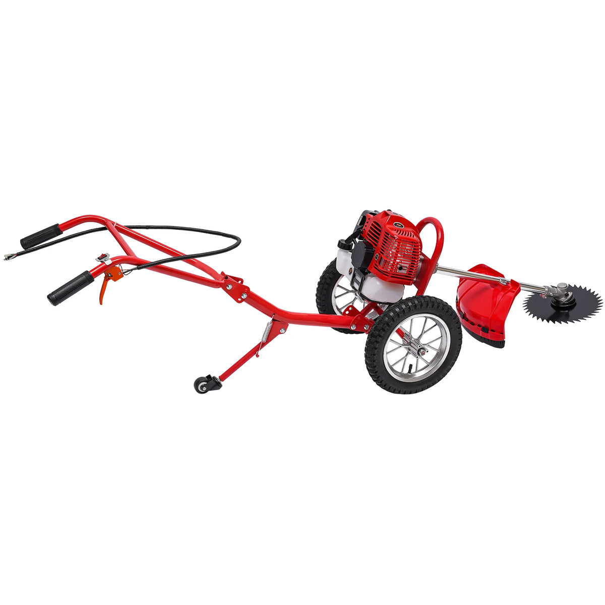 Gasoline Two Stroke Hand Push Lawn Mower for Uneven Terrain - Parry's Picks