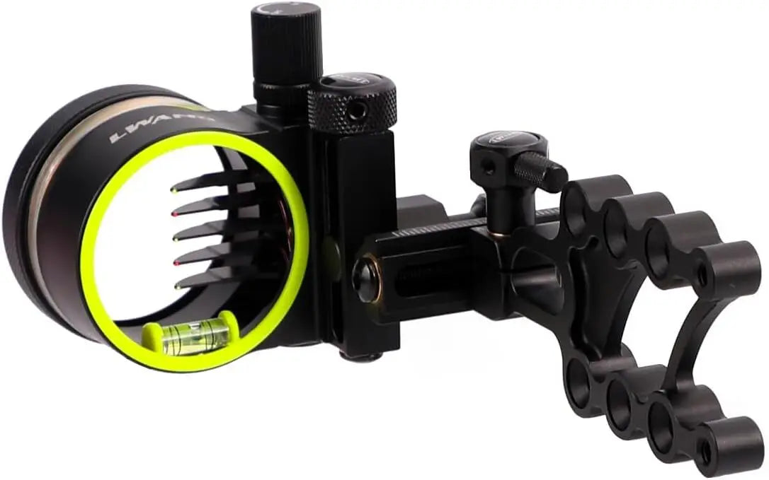 Five Pin Bow Sight Fiber Optic 0.019 Inch Adjustable Alloy