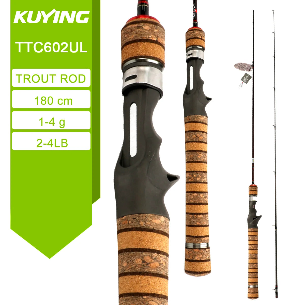 Kuying Carbon Lure Rod For Casting And Spinning Fishing