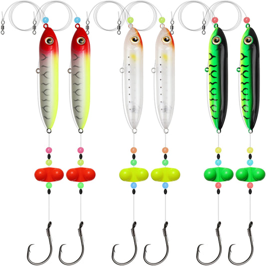 Catfish Float Rigs With Rattles For Bank Fishing Santee Rig 6pcs - Parry's Picks