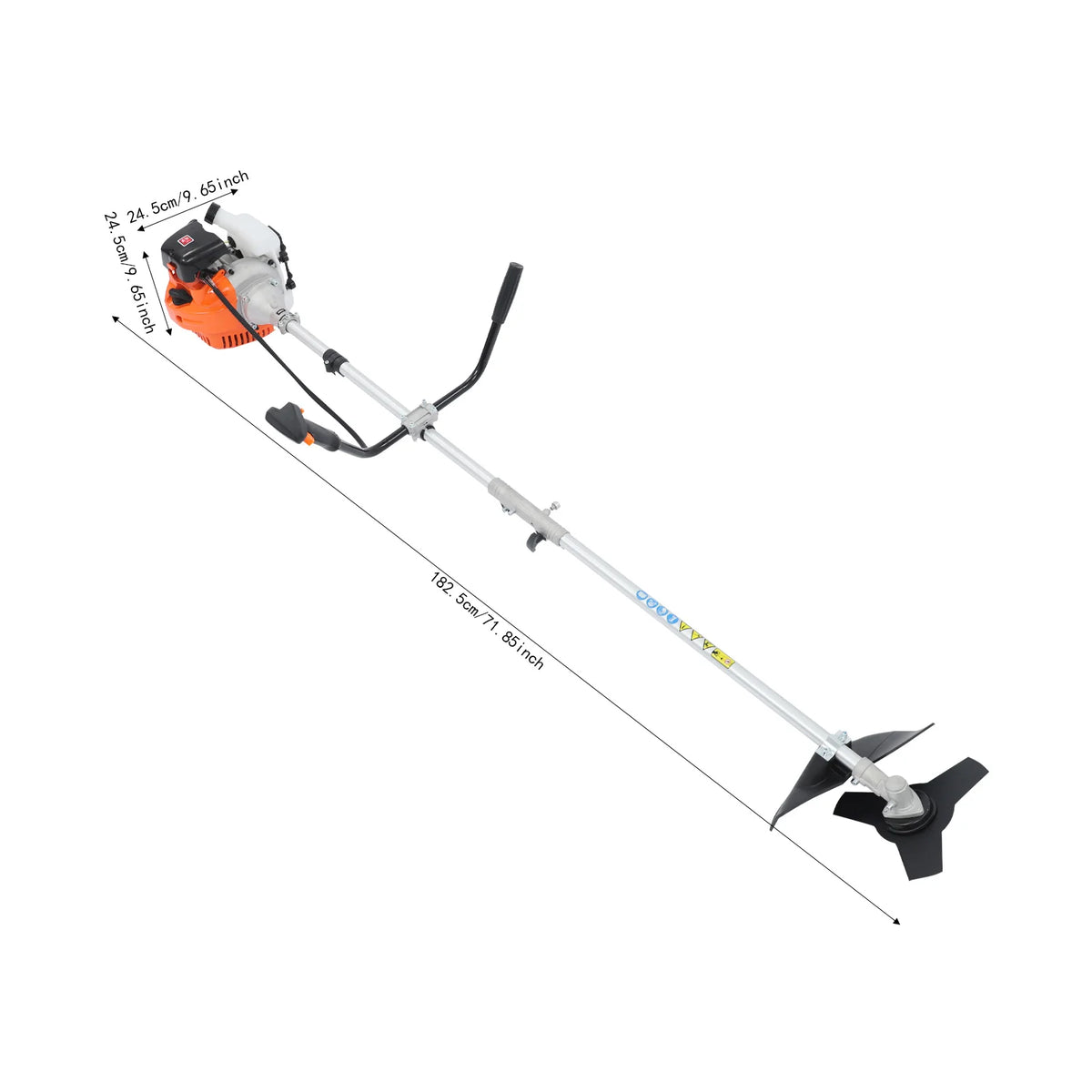 Gas Powered Weed Trimmer Brush Cutter With Three Cutting Heads - Parry's Picks