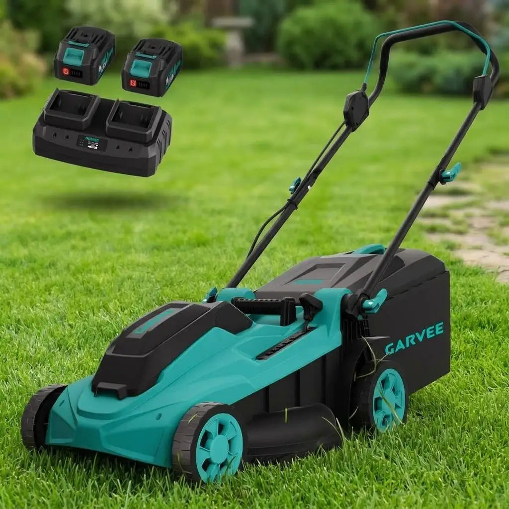 HiMISS Cordless Brushless Electric Lawn Mower With Dual Batteries - Parry's Picks