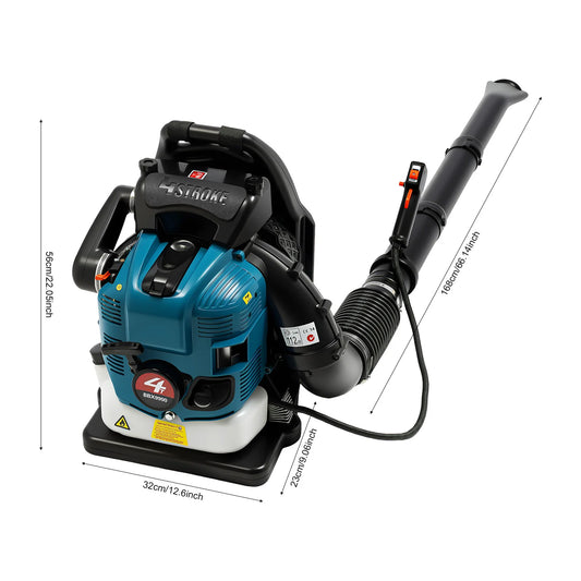 Bymaocar 4 Stroke 75.6cc Backpack Leaf Blower 2600W - Parry's Picks